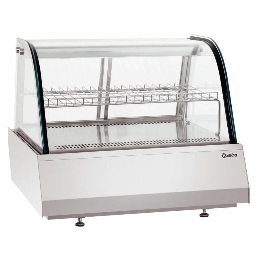 Gekühlte Sandwichvitrine - 110 Liter - Gebogenes Glas