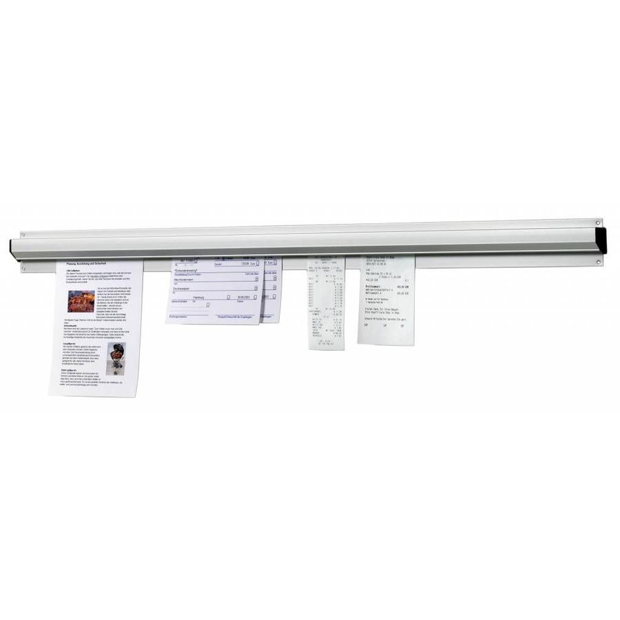 Quittungshalter aus Aluminium | 61 cm breit