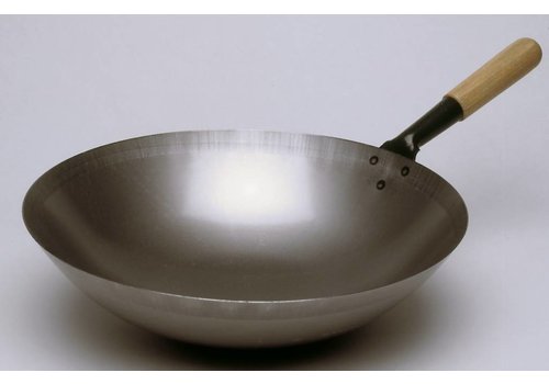  Bartscher Poêle wok en acier à fond rond | 36 cm Ø 