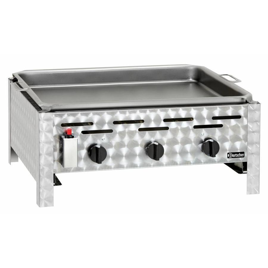 Table gas barbecue with 3 burners