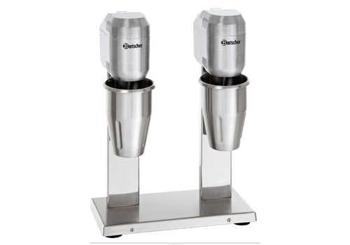  Bartscher Double milk shaker / Double spindle mixer - 2 x 1 Liter 