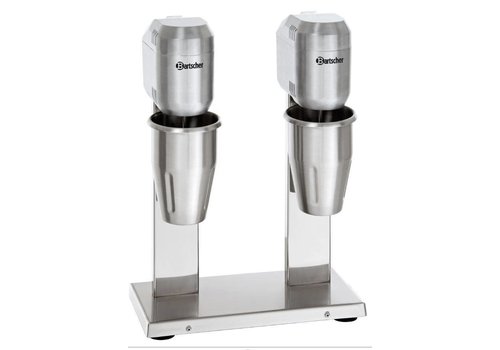  Bartscher Milkshaker double / Mixeur à double axe - 2 x 1 litre 