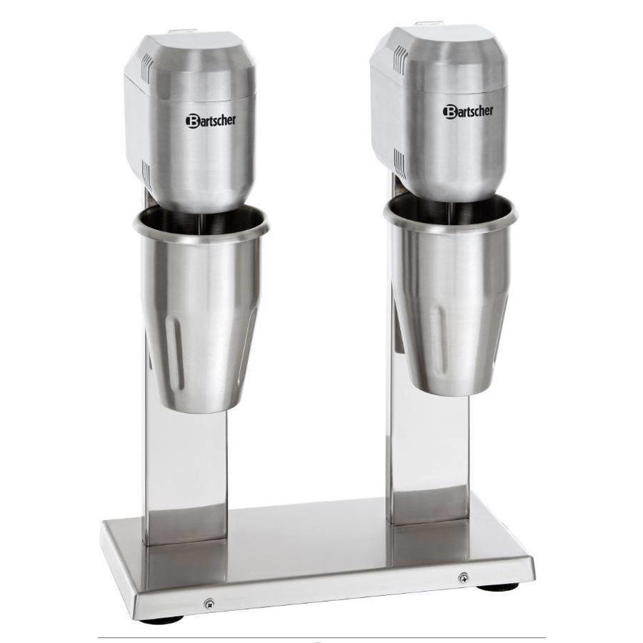 Double milk shaker / Double spindle mixer - 2 x 1 Liter