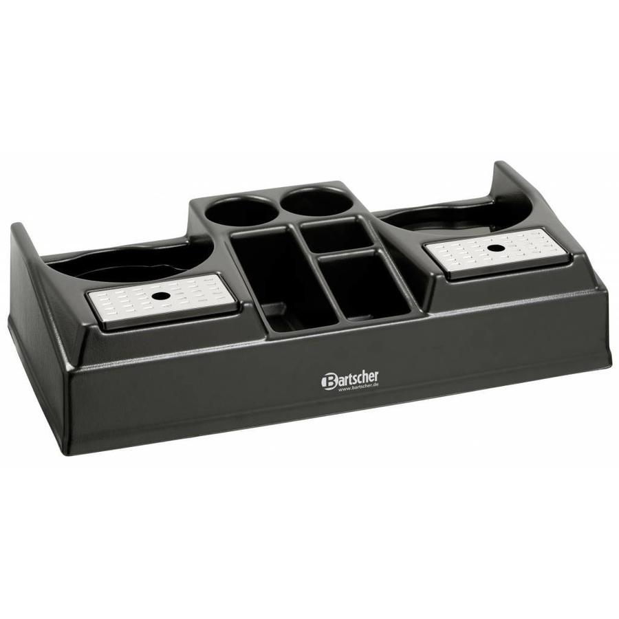 Double coffee station suitable for 2 thermos pump jugs