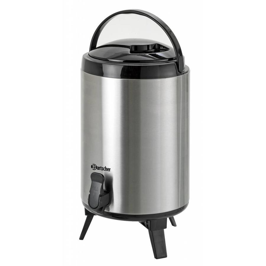 Distributeur d'eau chaude en acier inoxydable avec robinet 9 litres