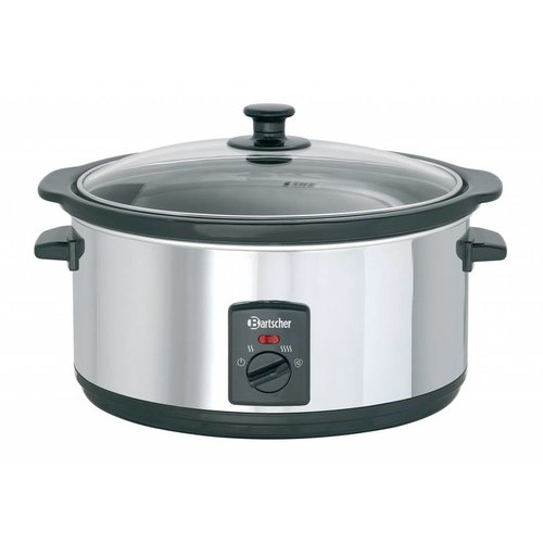  Bartscher Slowcooker | 6,5L | Aluminium | 410 x 295 x 240 mm 