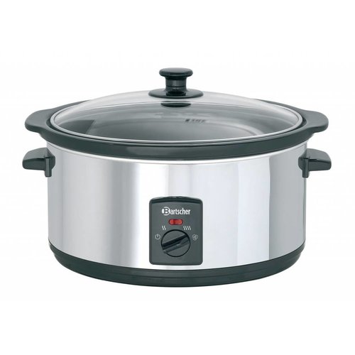  Bartscher Slowcooker | 6,5L | Aluminuium | 410 x 295 x 240 mm 