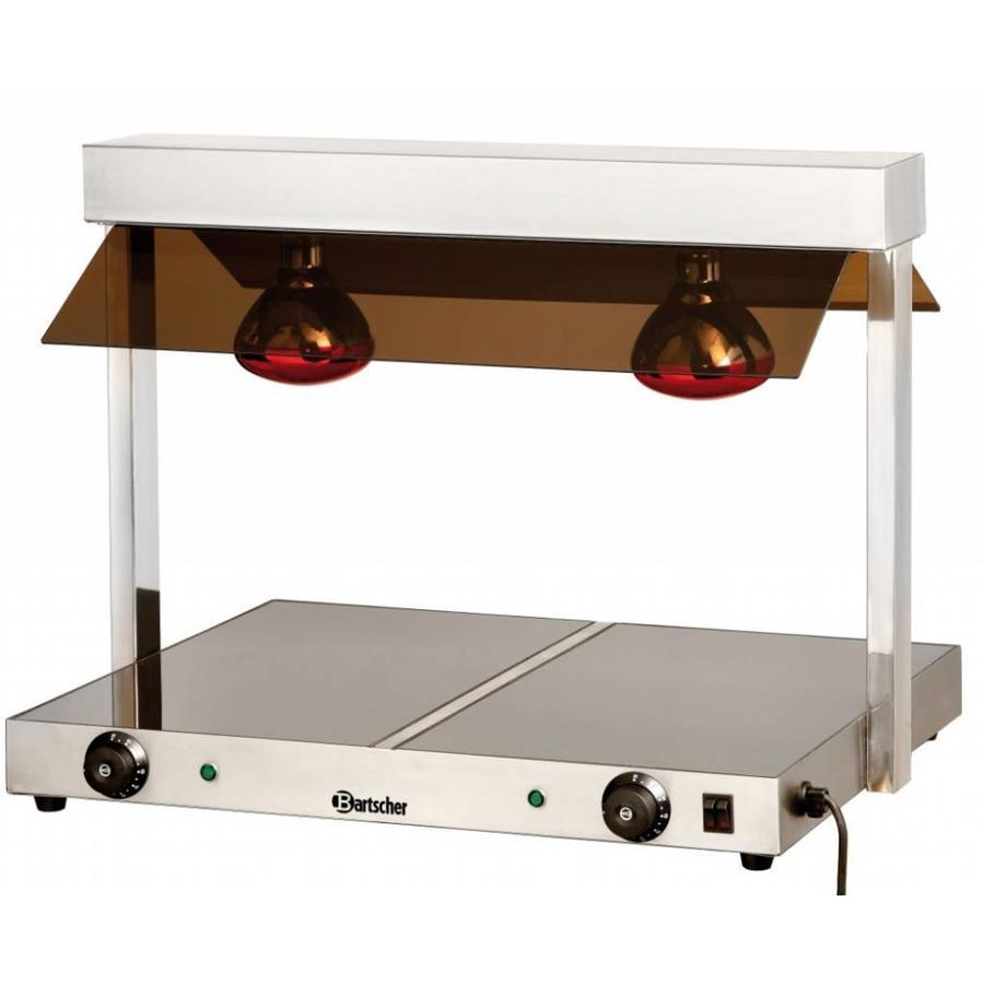 Pont thermique infrarouge | 2 lampes chauffantes