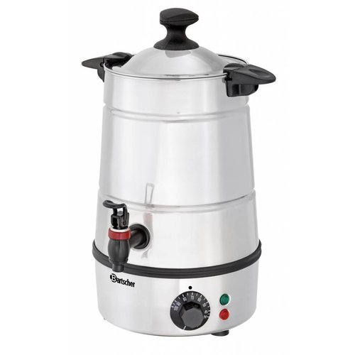  Bartscher Stainless steel hot water dispenser with tap 5 liters 