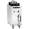 Bartscher Chariot à assiettes en acier inoxydable | Chauffé électriquement