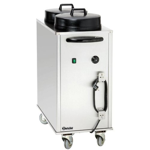  Bartscher Stainless Steel Plate Trolley | Electrically heated 