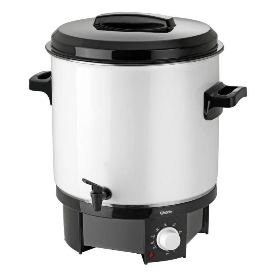 Distributeur de vin chaud argenté 21 litres