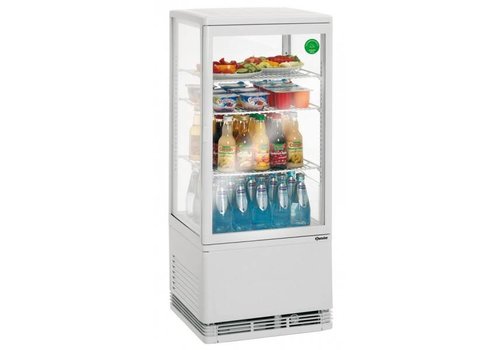  Bartscher Mini-Kühlvitrine - 78 Liter - Weiß 