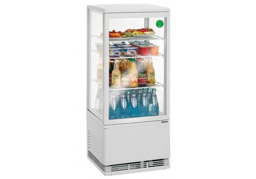  Bartscher Mini Refrigerated Display - 78 Liter - White 