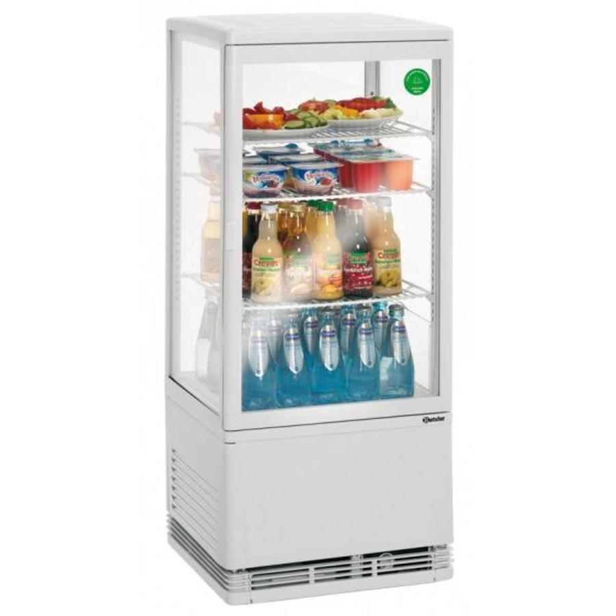 Mini Refrigerated Display Case - 78 Liters - White