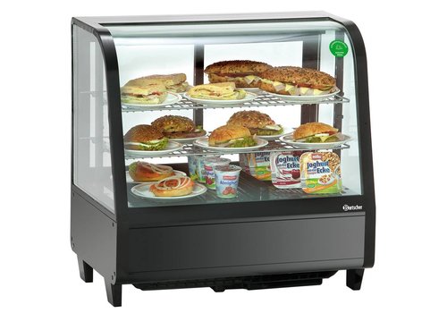  Bartscher Vitrine réfrigérée noire - Bartscher - 100 litres 