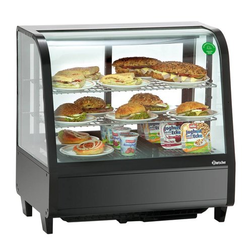  Bartscher Refrigerated display case black - Bartscher -100 Liter 