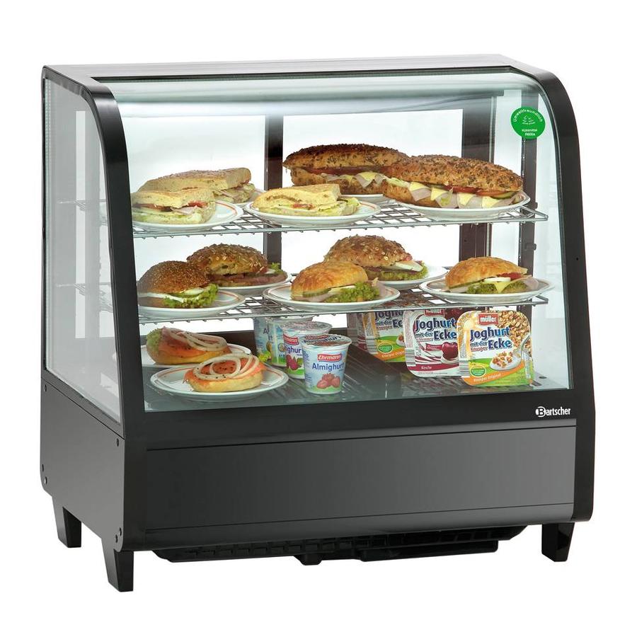 Refrigerated display case black - Bartscher -100 Liter