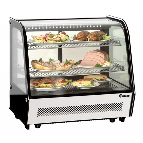  Bartscher Glass Set-up refrigerated display case 122 liters 