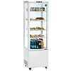 White Refrigerated display case with wheels - 237 Liter