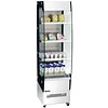 Bartscher Wall display case with wheels - 220 liters - stainless steel - LED lighting