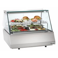 Vitrine réfrigérée en verre 2/1 GN