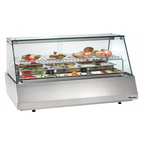  Bartscher Glass display case - 3/1 GN - TOPPER 