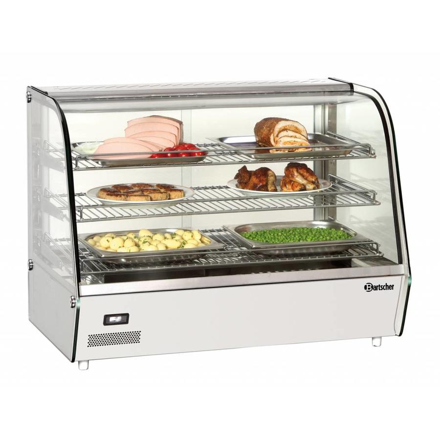 Vitrine chauffante 160 litres | 3 grilles
