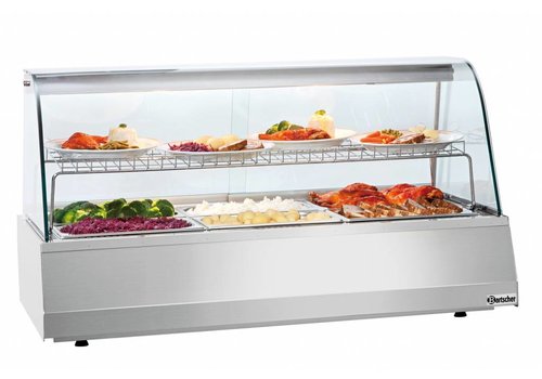  Bartscher Vitrine chauffante professionnelle | 6 x GN 3/1 