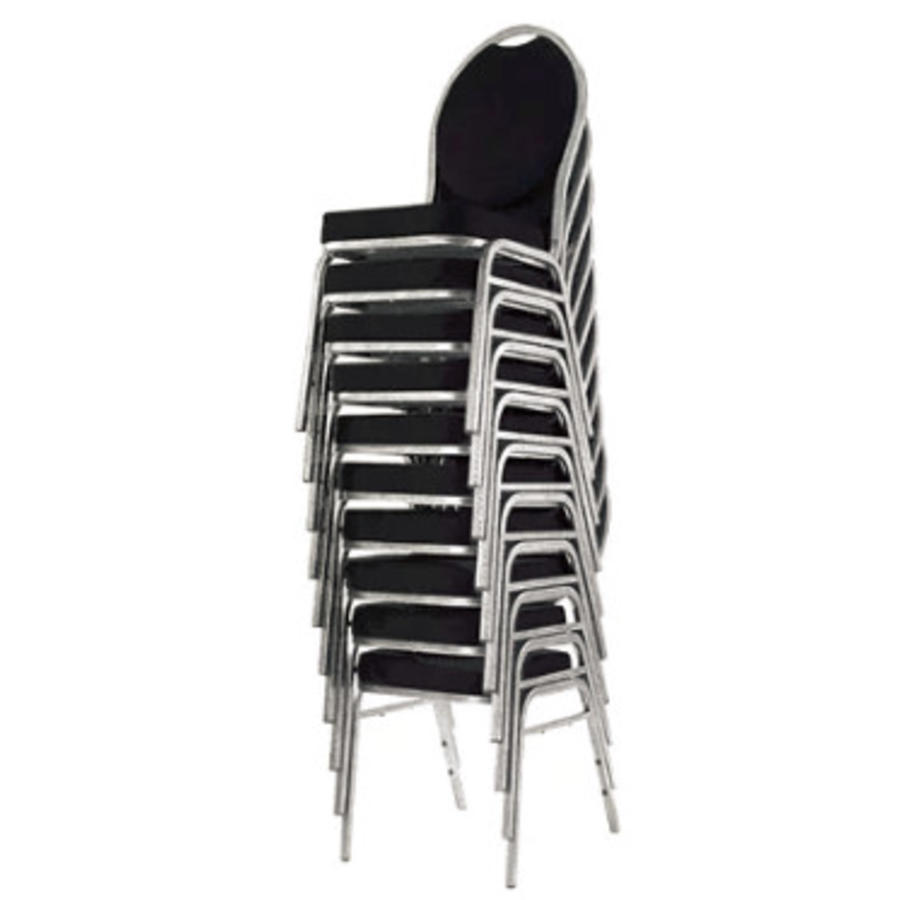 Stackable Congress Chairs Black | 4 pieces