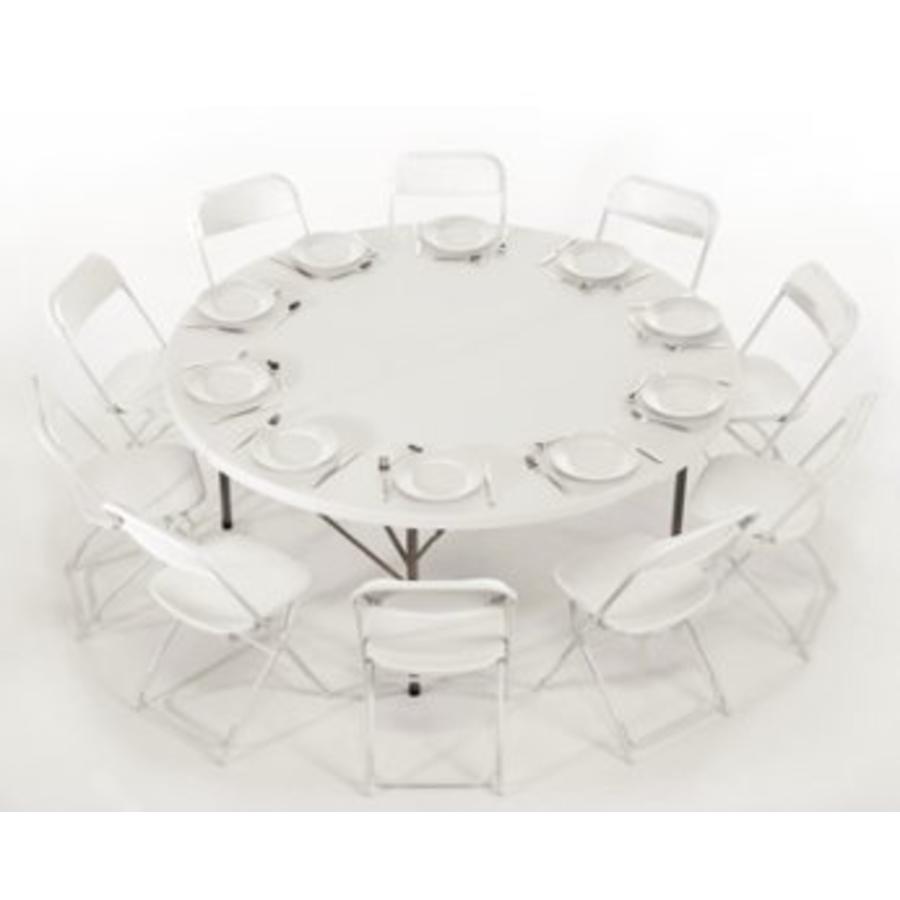 Party Folding Chairs White | 10 pieces