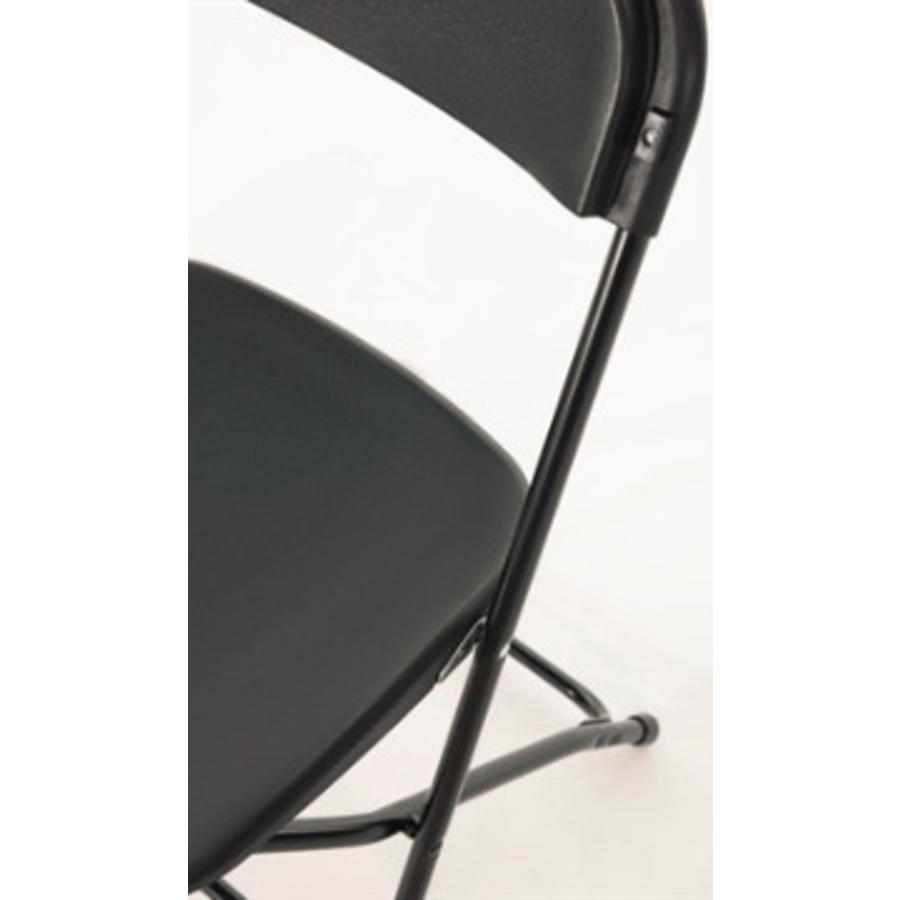 Chaises pliantes de fête noires | 10 pièces