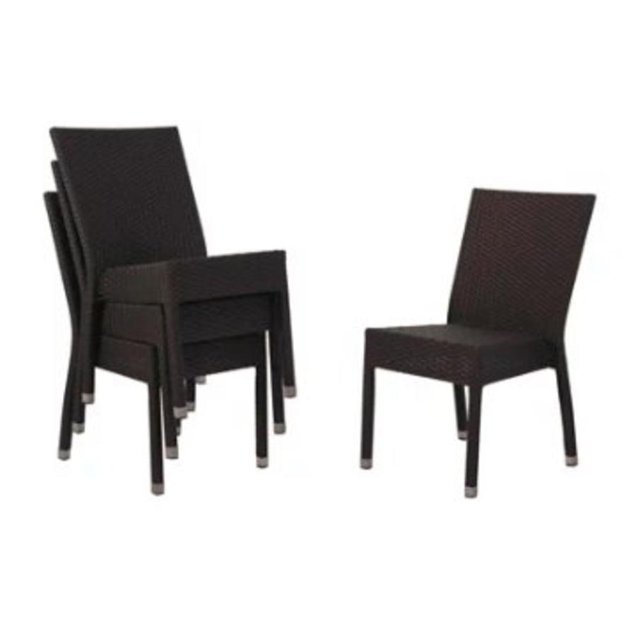 Chaise professionnelle en plastique de luxe | ensemble de 4 pièces