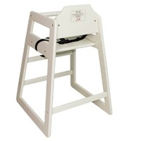 Chaise haute blanc antique