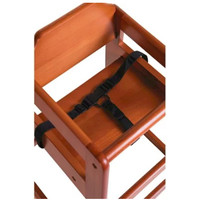 Chaise haute d'accueil marron foncé - EMPILABLE