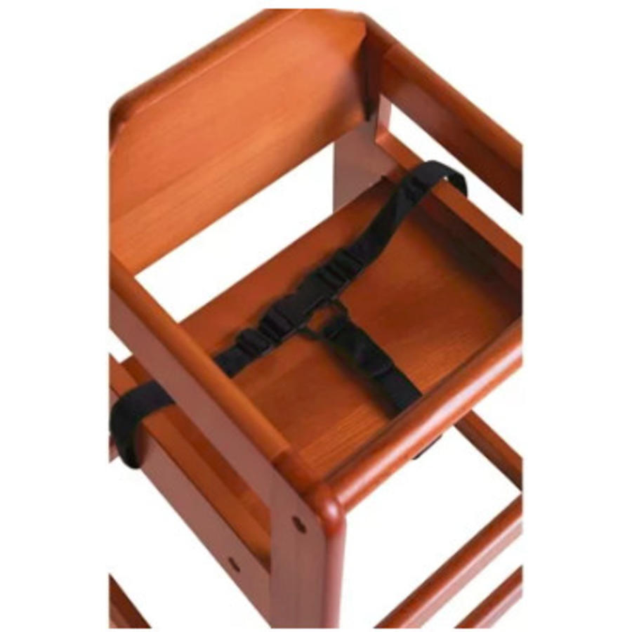 Hospitality High Chair Dark Brown - STACKABLE