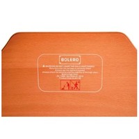 Chaise haute d'accueil marron foncé - EMPILABLE
