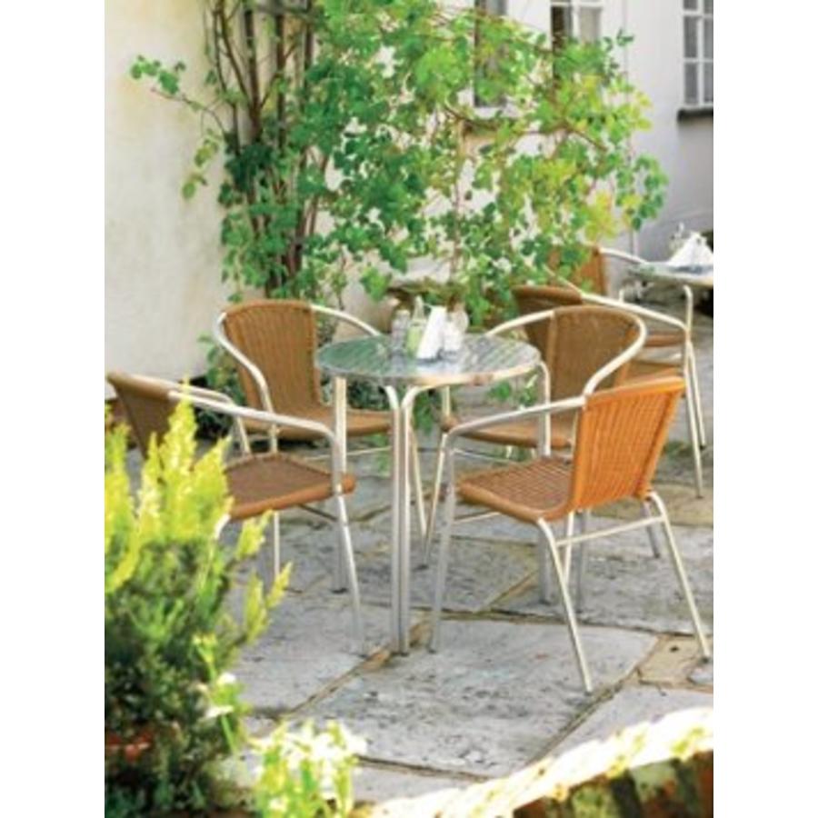 Tables empilables en acier inoxydable | 60 cm
