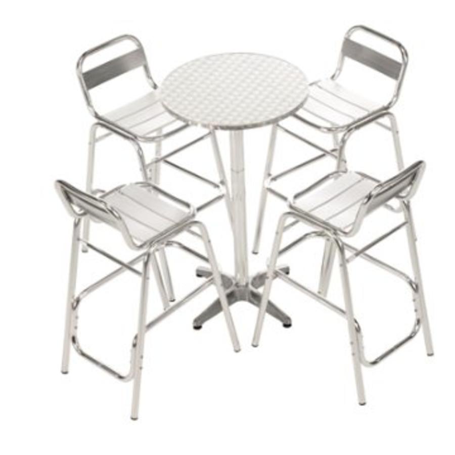 Aluminium Stehtisch rund | 60 cm