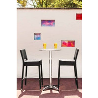 Table haute ronde en aluminium | 60 cm