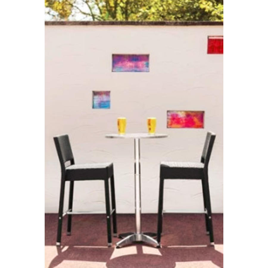 Aluminum High Table Round | 60 cm
