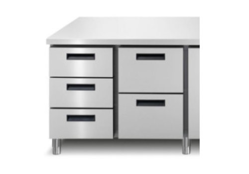  Afinox Drawer unit Refrigerated workbench - LINEAR 704 I/A TN | 2 Sizes 