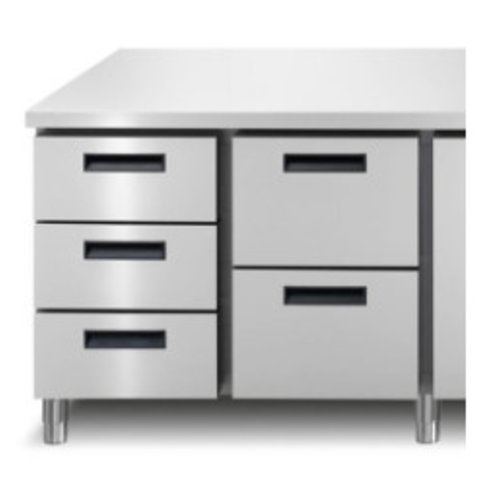  Afinox Drawer unit Refrigerated workbench - LINEAR 704 I/A TN | 2 Sizes 