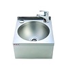 HorecaTraders Washbasin Single tap | stainless steel 304 | 33.3(h)x38.4(w)x13.8(d)cm