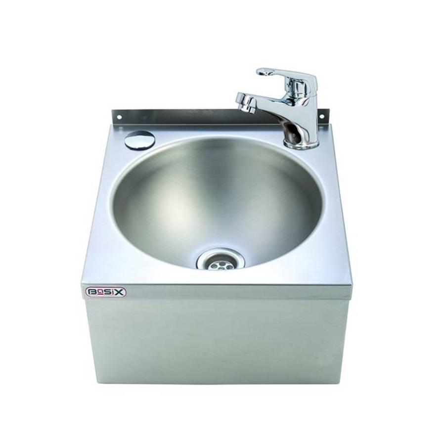 Lavabo Robinet simple | Acier inoxydable 304 | 33,3 (h) x 38,4 (l) x 13,8 (p) cm