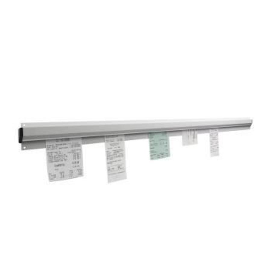 Quittungshalter Aluminium | 90 cm breit