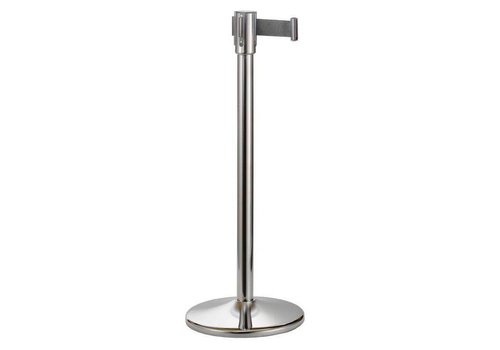  Saro Barrier post stainless steel with tension tape - 180 cm 