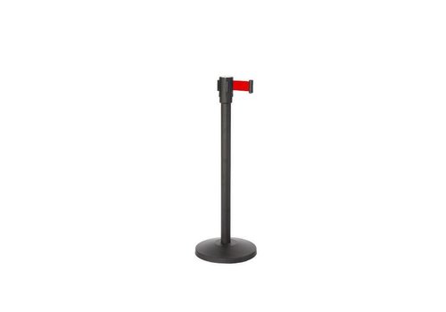  Saro Poteau de barrière avec sangle de traction | rouge - 1,8 mètre 