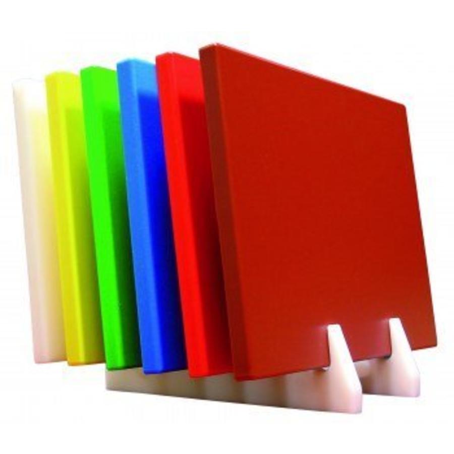 Storage rack for cutting tables