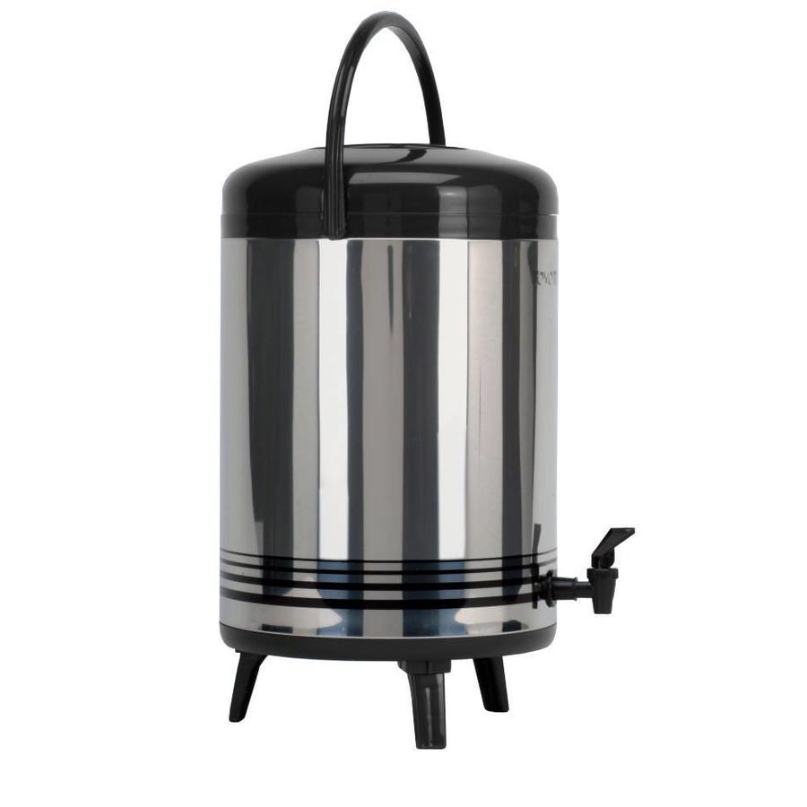 Distributeur d'eau chaude en acier inoxydable avec robinet 12 litres